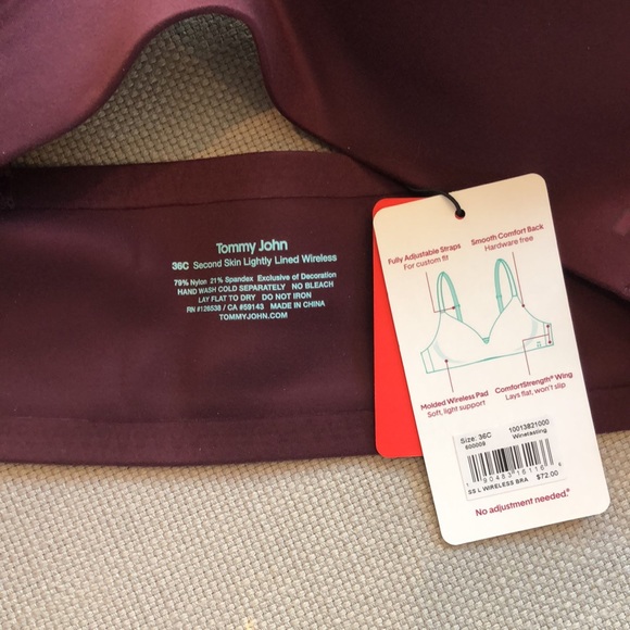 AVAILABLE UNTIL 14 NOVEMBER—NWT Tommy John Second Skin Wireless Bra - Picture 3 of 5